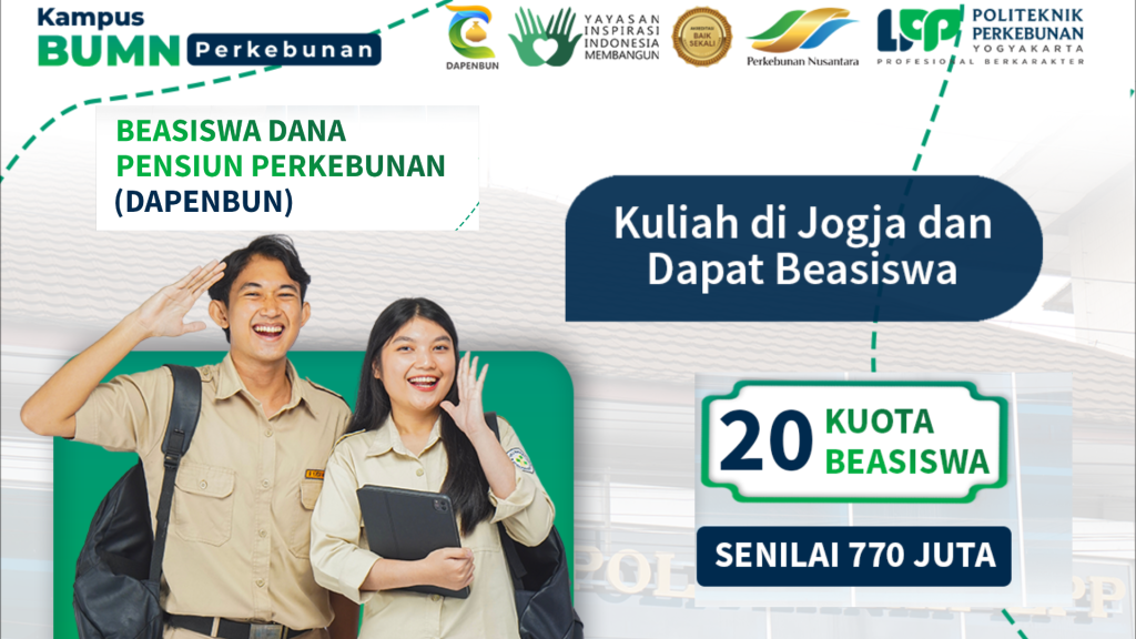 Cari kampus favorit di Jogja? Politeknik LPP Yogyakarta hadir sebagai pilihan terbaik dengan program beasiswa melimpah dan siap kerja!